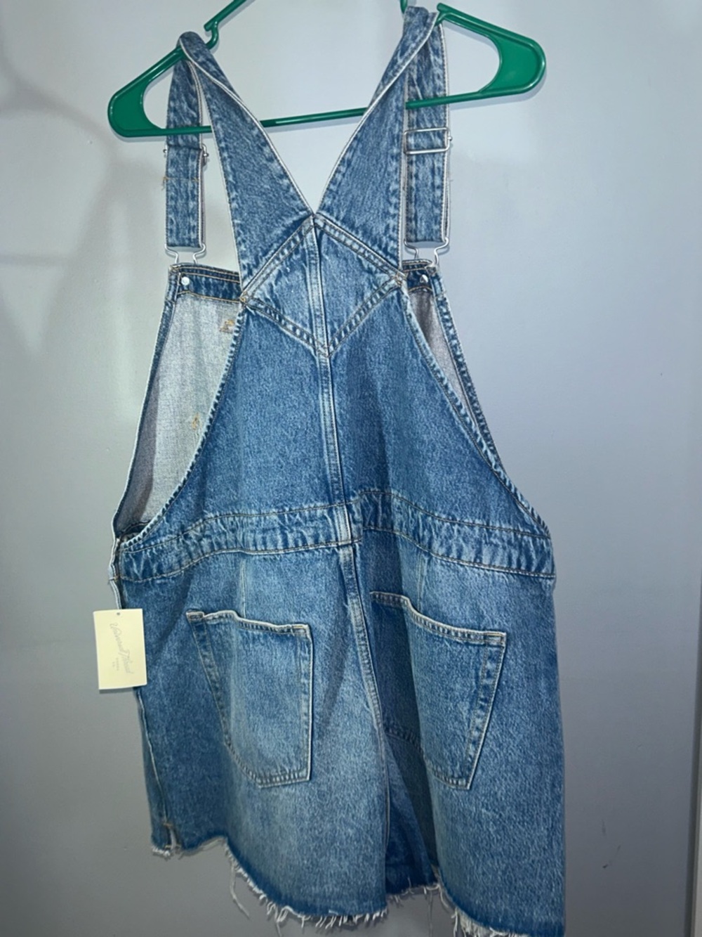 Universal Thread Blue Denim Short Overalls - Picture 3 of 5